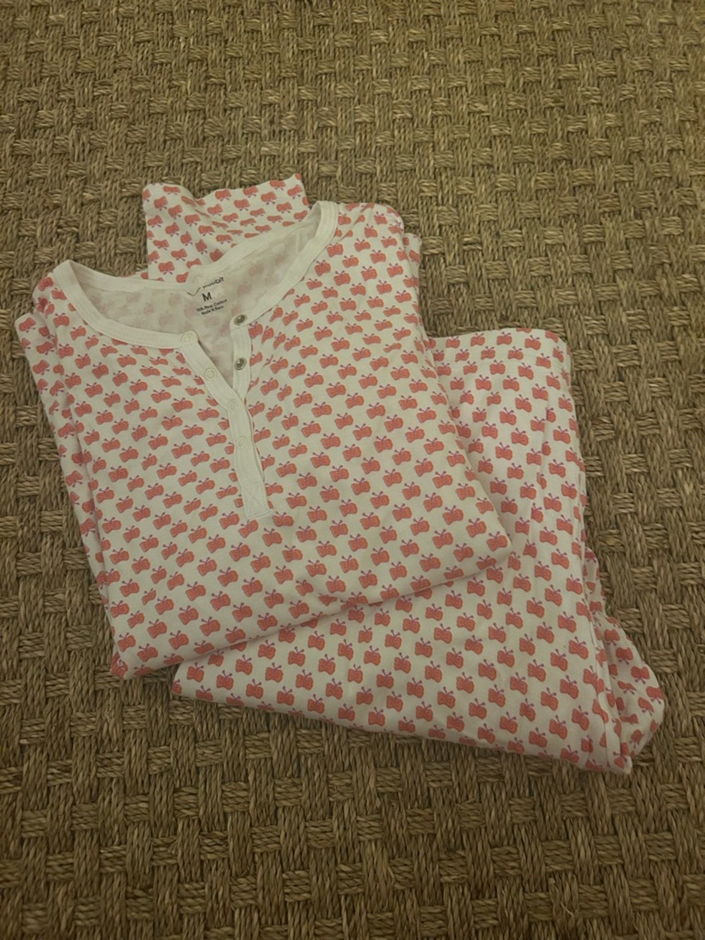 Anthropologie Roller Rabbit White Pajama Set with Butterflies